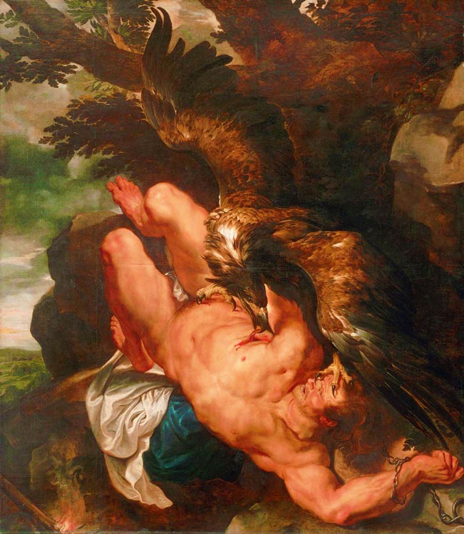 Prometheus ve karaciğerini yiyen kartal
