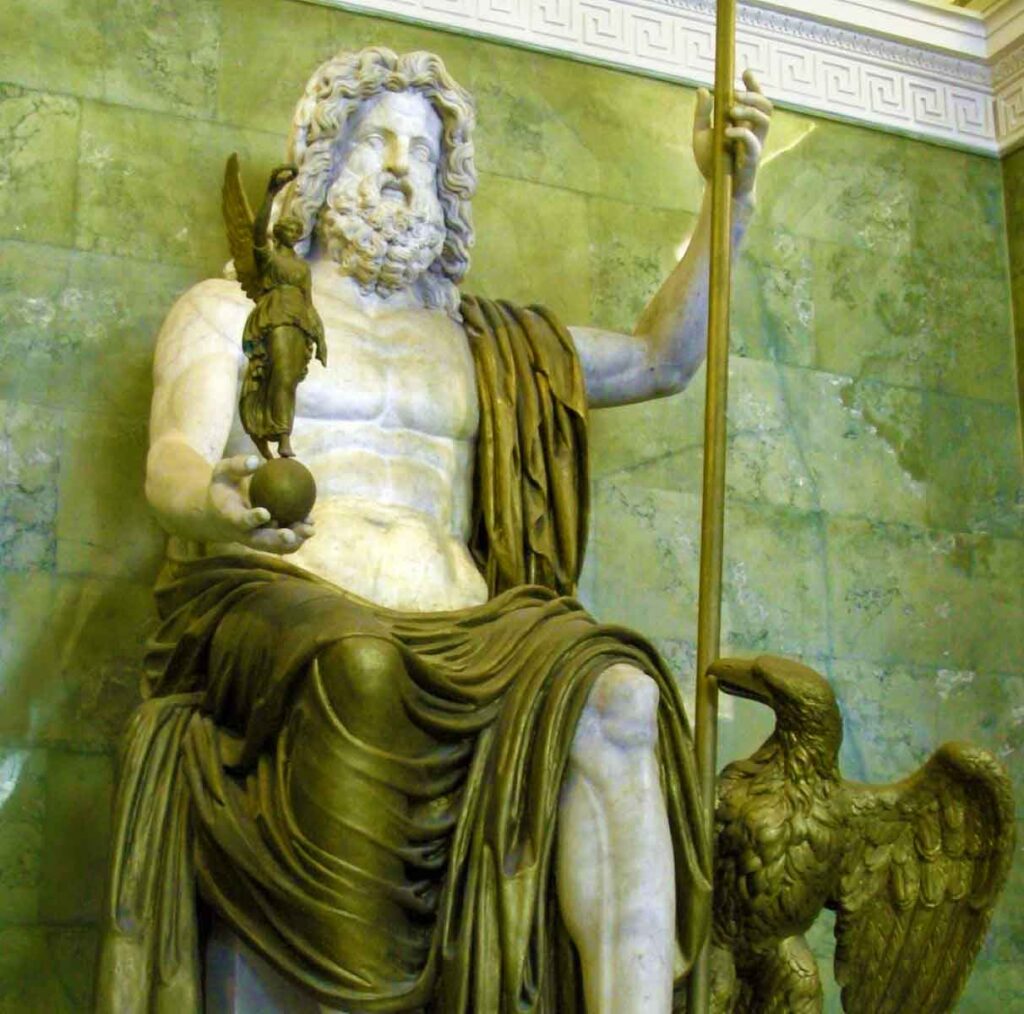 Zeus Olimpiya heykeli , replika , Ermitaj Müzesi, Rusya